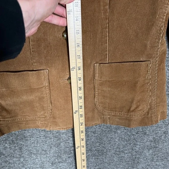 L.L.Bean Womens Corduroy Blazer Jacket Size 4 Regular Brown Cotton‎ - Picture 4 of 8